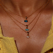 Birthstone necklace stack