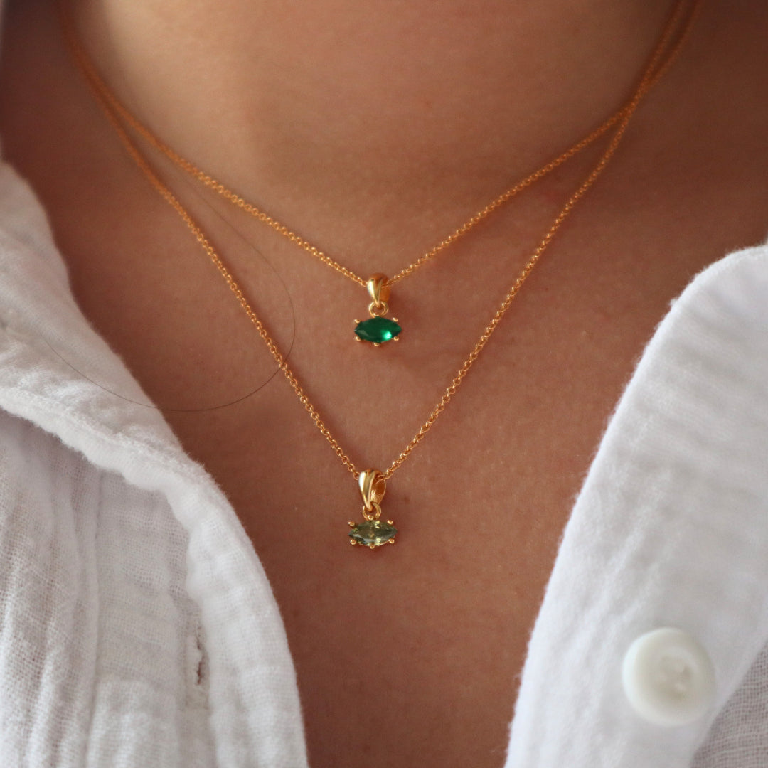 August Birthstone Necklace