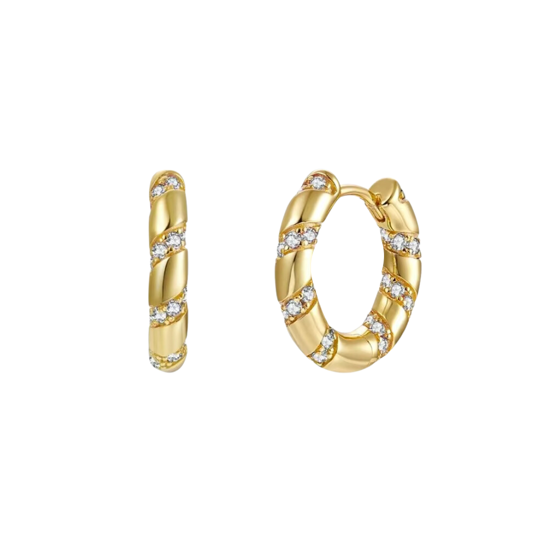 Croissant CZ Hoops