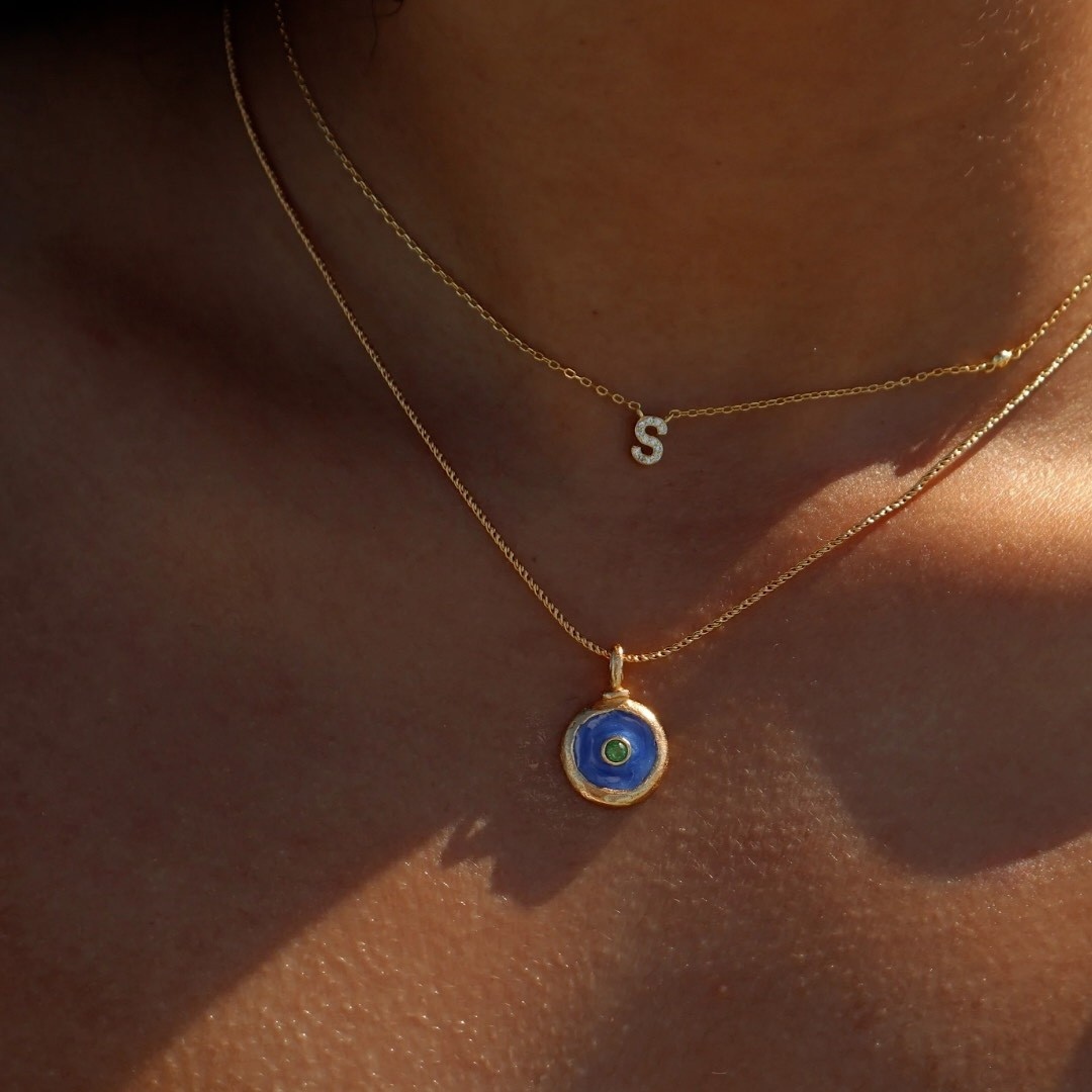 Island Evil Eye Coin Necklace