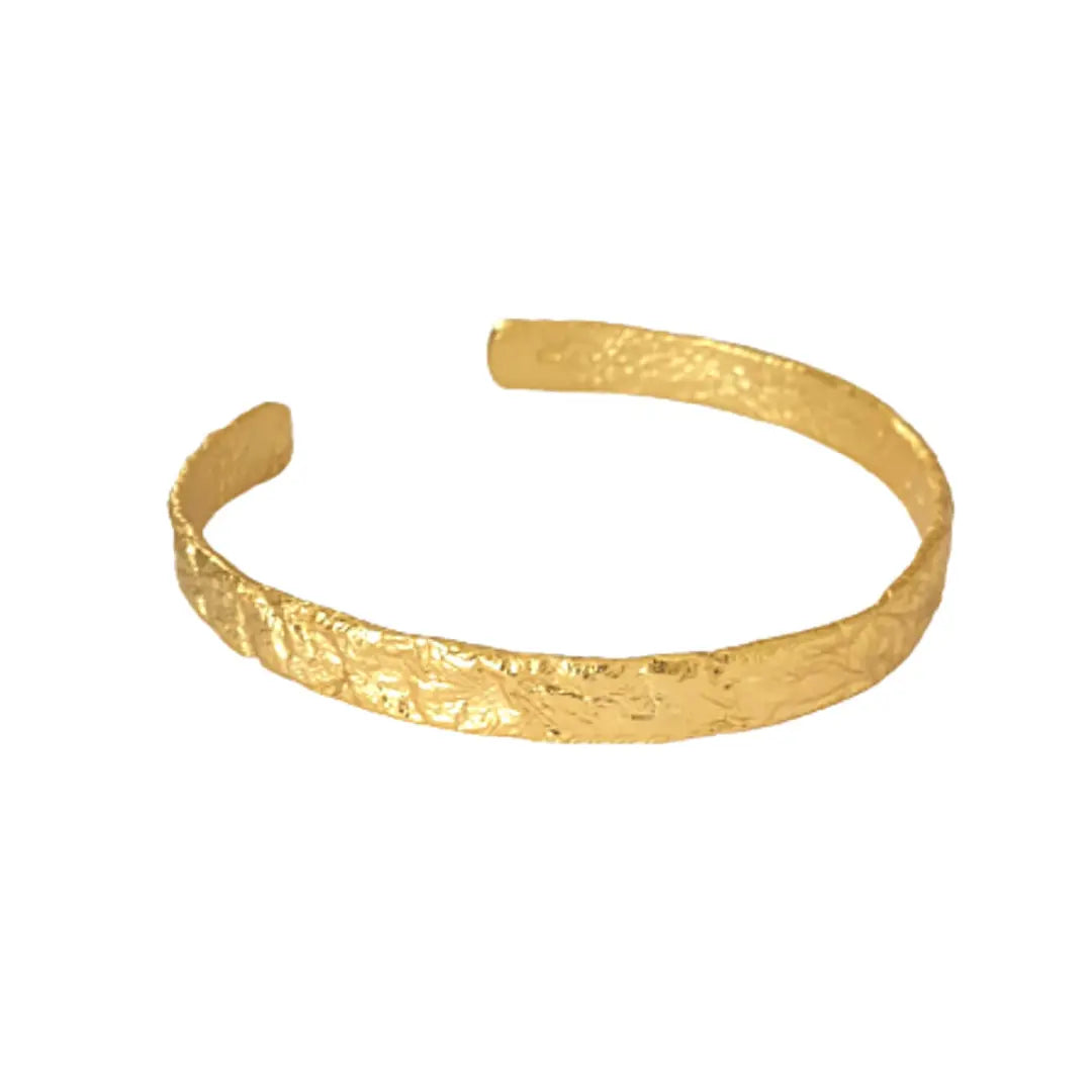 Element Cuff Gold Bracelet